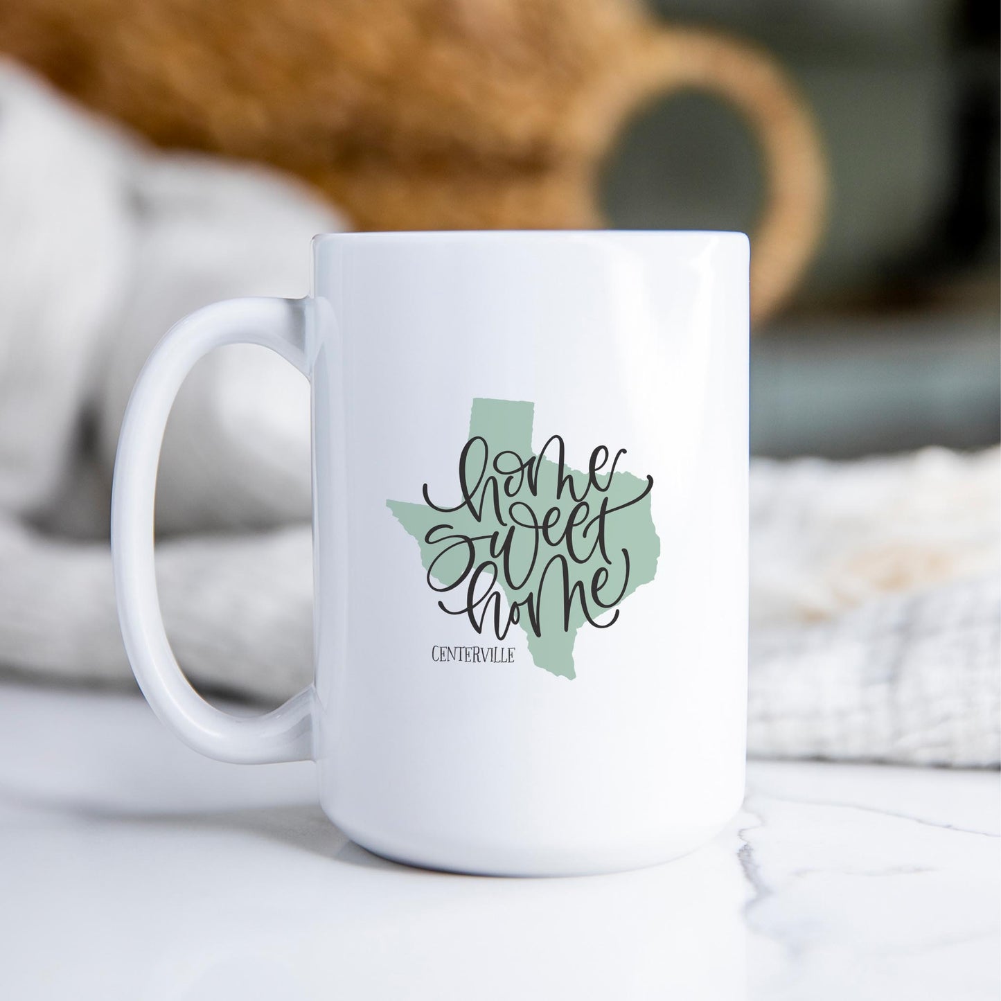 15oz Coffee Mug White-L+L Home Sweet Home -2