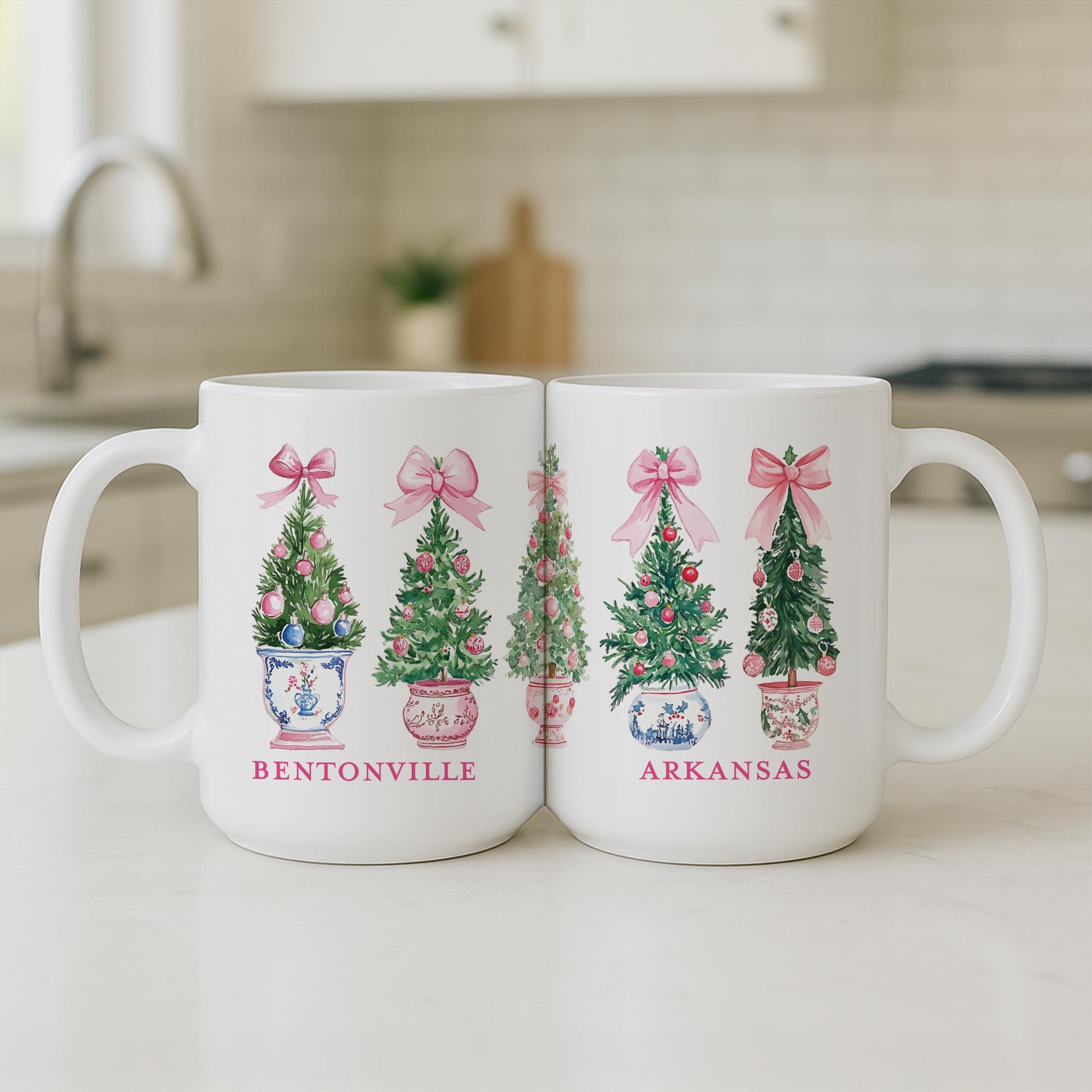 15oz Coffee Mug White-Love+Local Blush & Baubles - A Grand Millennial Christmas -3