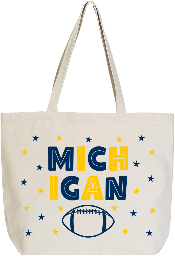 Love Local Canvas Tote Bag - Game Day Stars