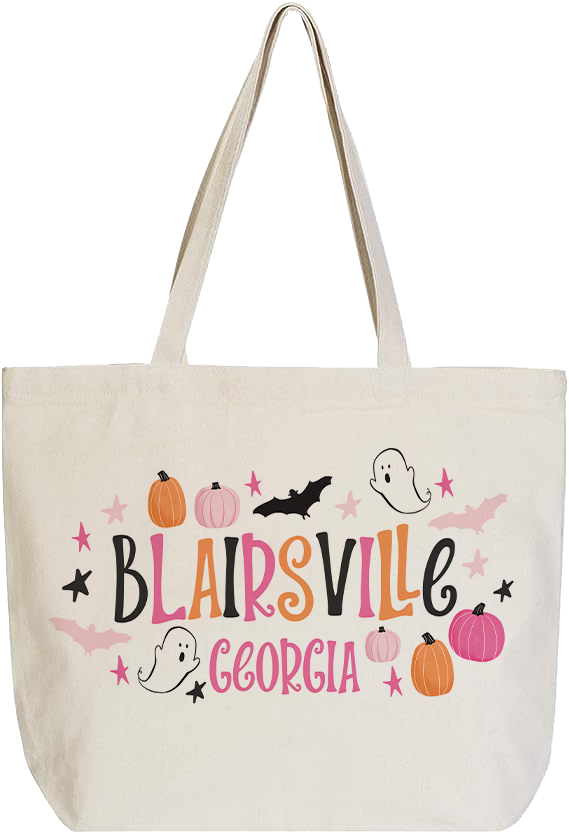 Love+Local Canvas Tote Bag | Happy Ghost