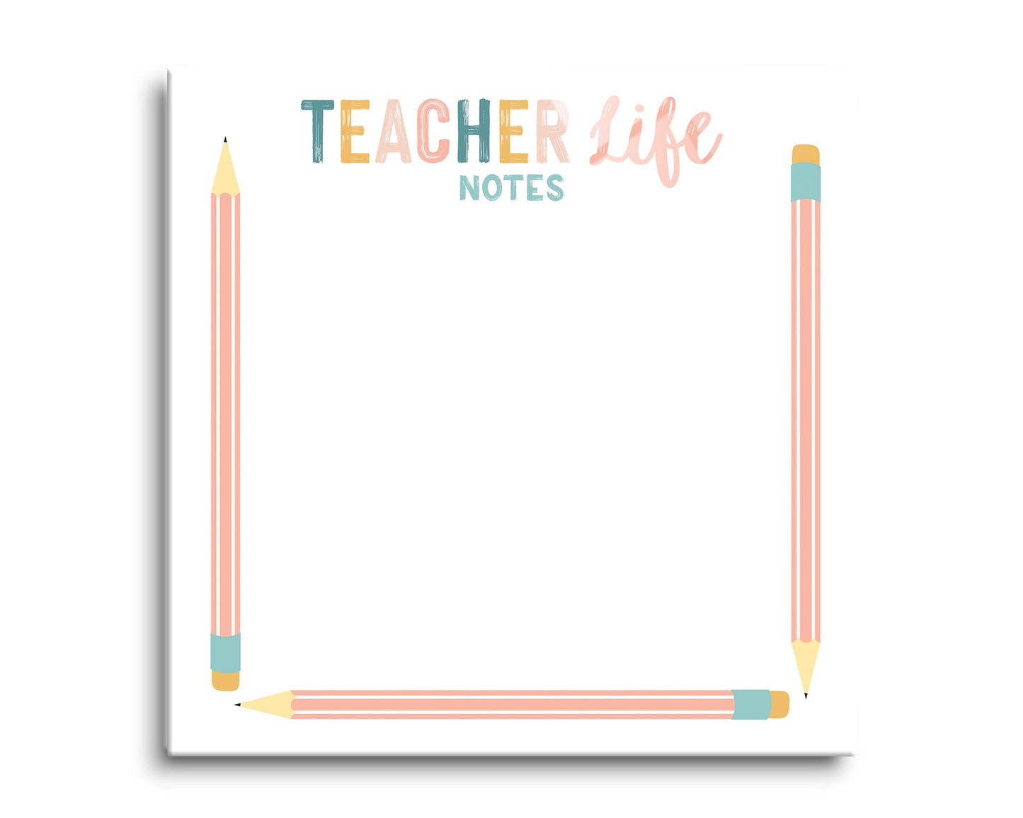 8x8 Glass Dry Erase-Teacher Life Notes