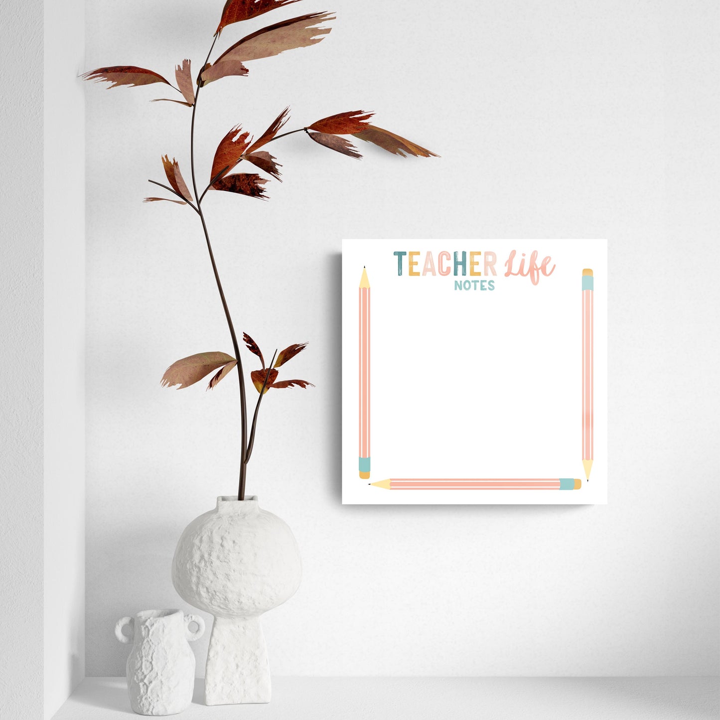 8x8 Glass Dry Erase-Teacher Life Notes