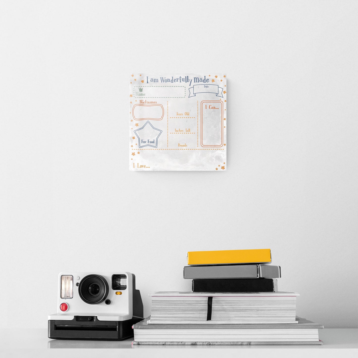 8x8 Glass Dry Erase-Wonderfully Roya Nursery Dashboard Colorful