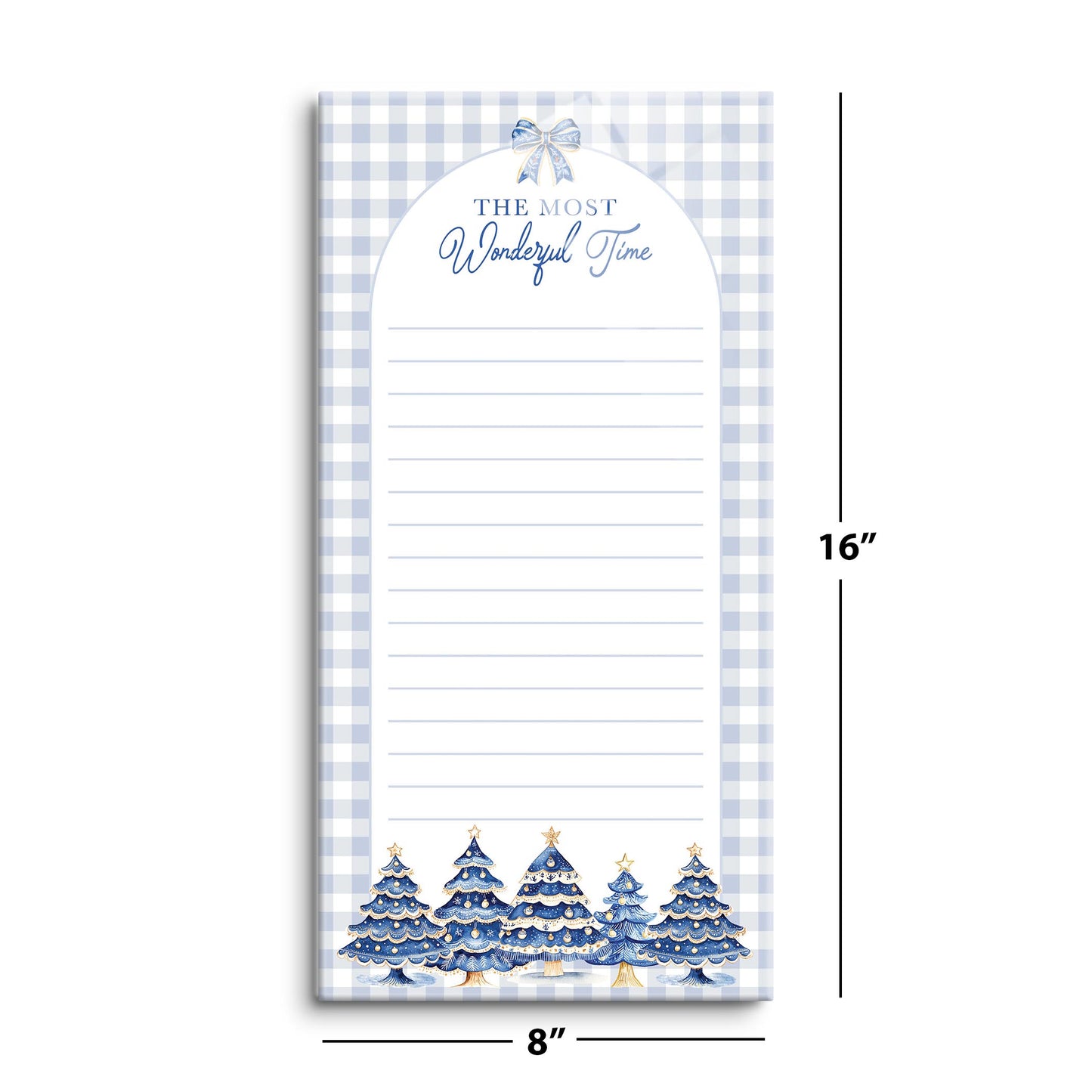 8x16 Glass Dry Erase-Blue Noel - A Grand Millennial Christmas -8