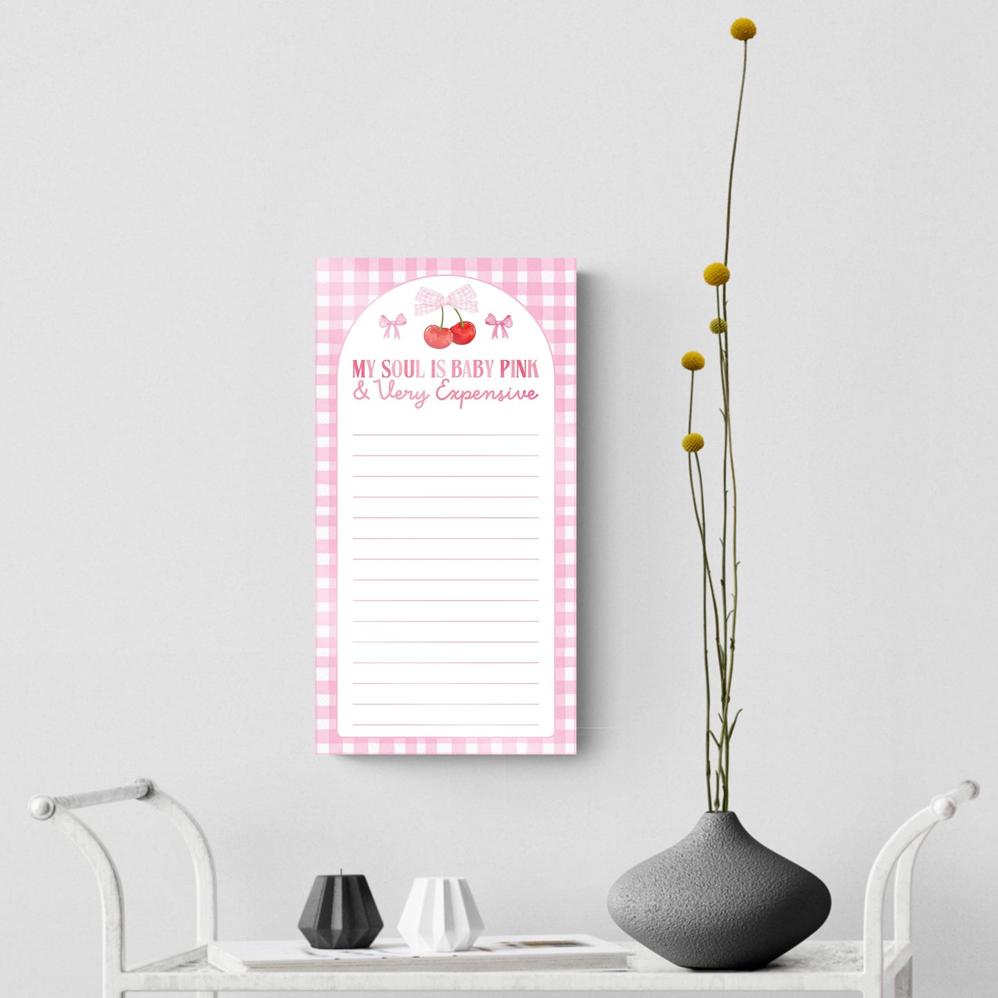 8x16 Glass Dry Erase-My Soul Is Very Expensive Notes