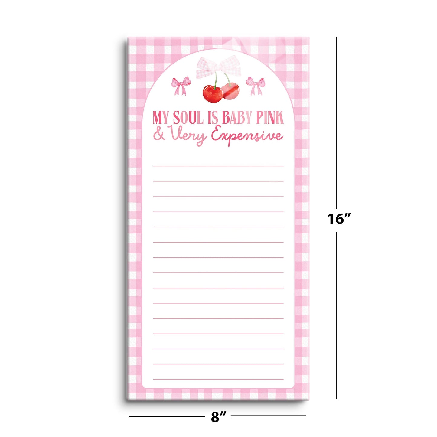 8x16 Glass Dry Erase-My Soul Is Very Expensive Notes