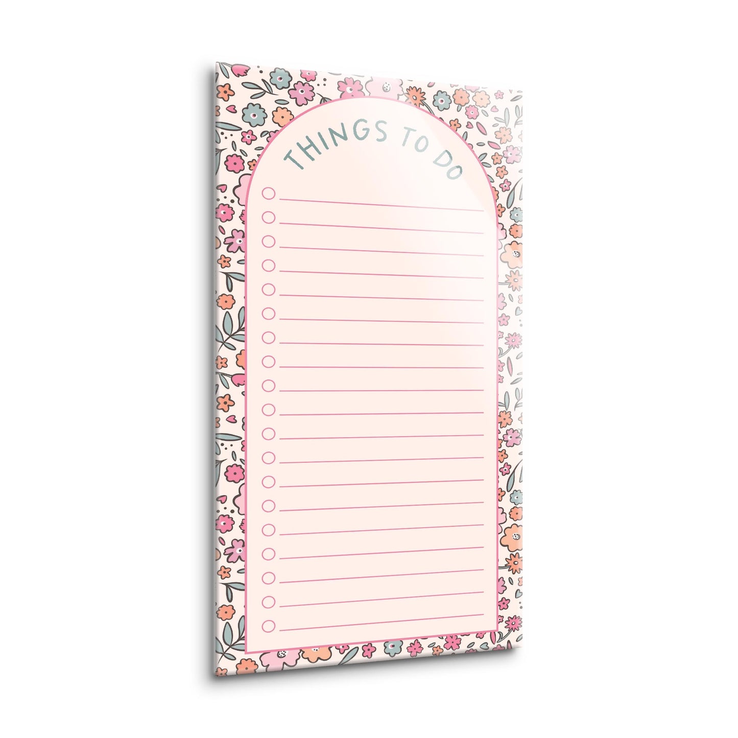 8x16 Glass Dry Erase-Floral Pattern Things To Do