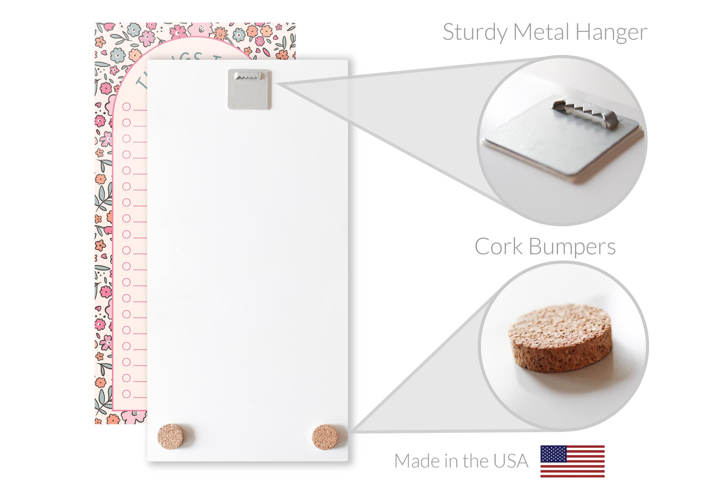 8x16 Glass Dry Erase-Floral Pattern Things To Do