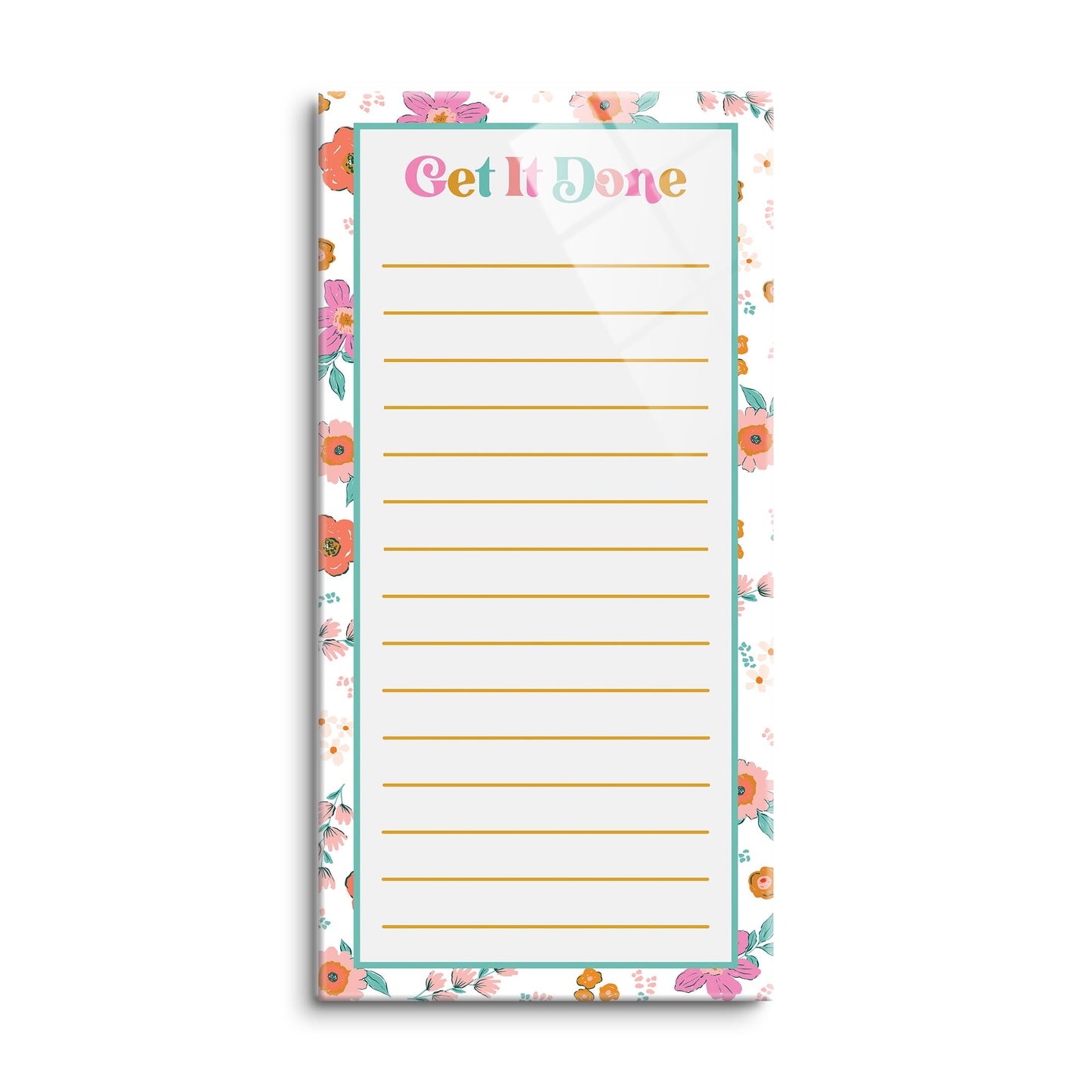 8x16 Glass Dry Erase-Kalia Floral Get It Done