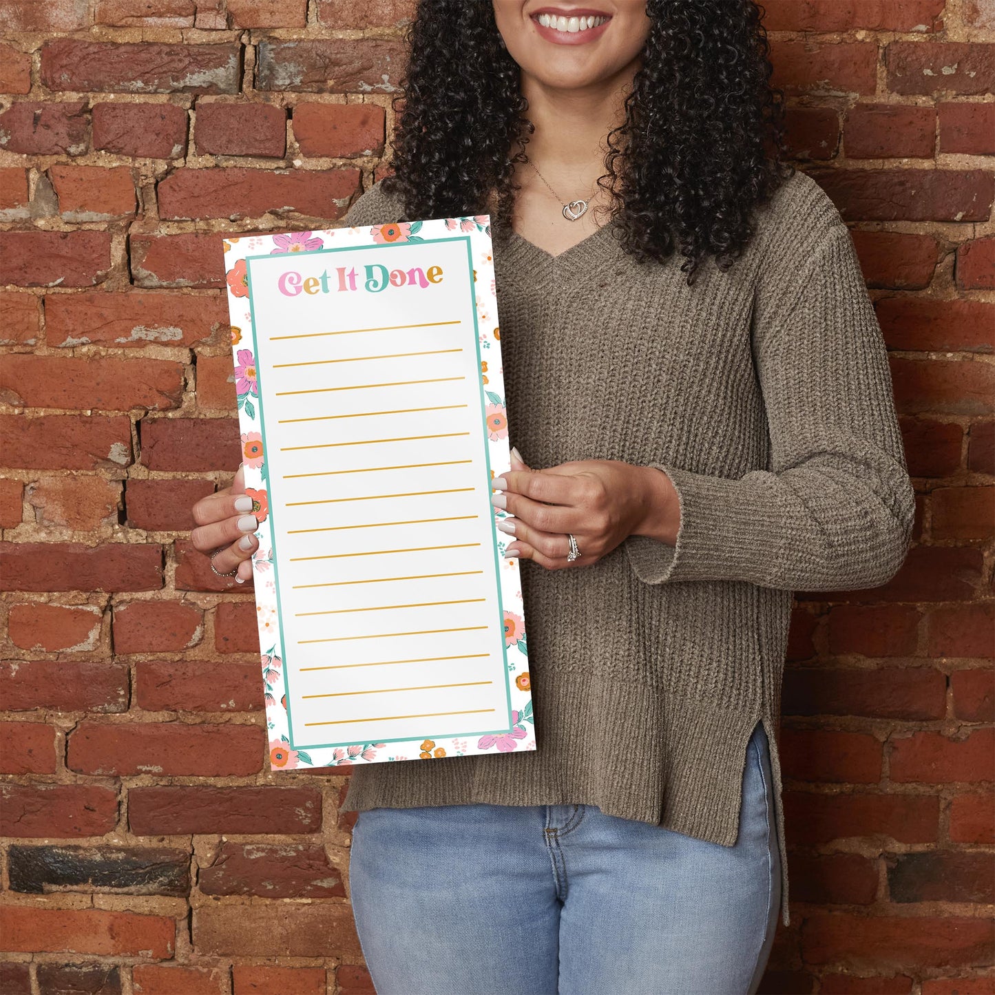 8x16 Glass Dry Erase-Kalia Floral Get It Done
