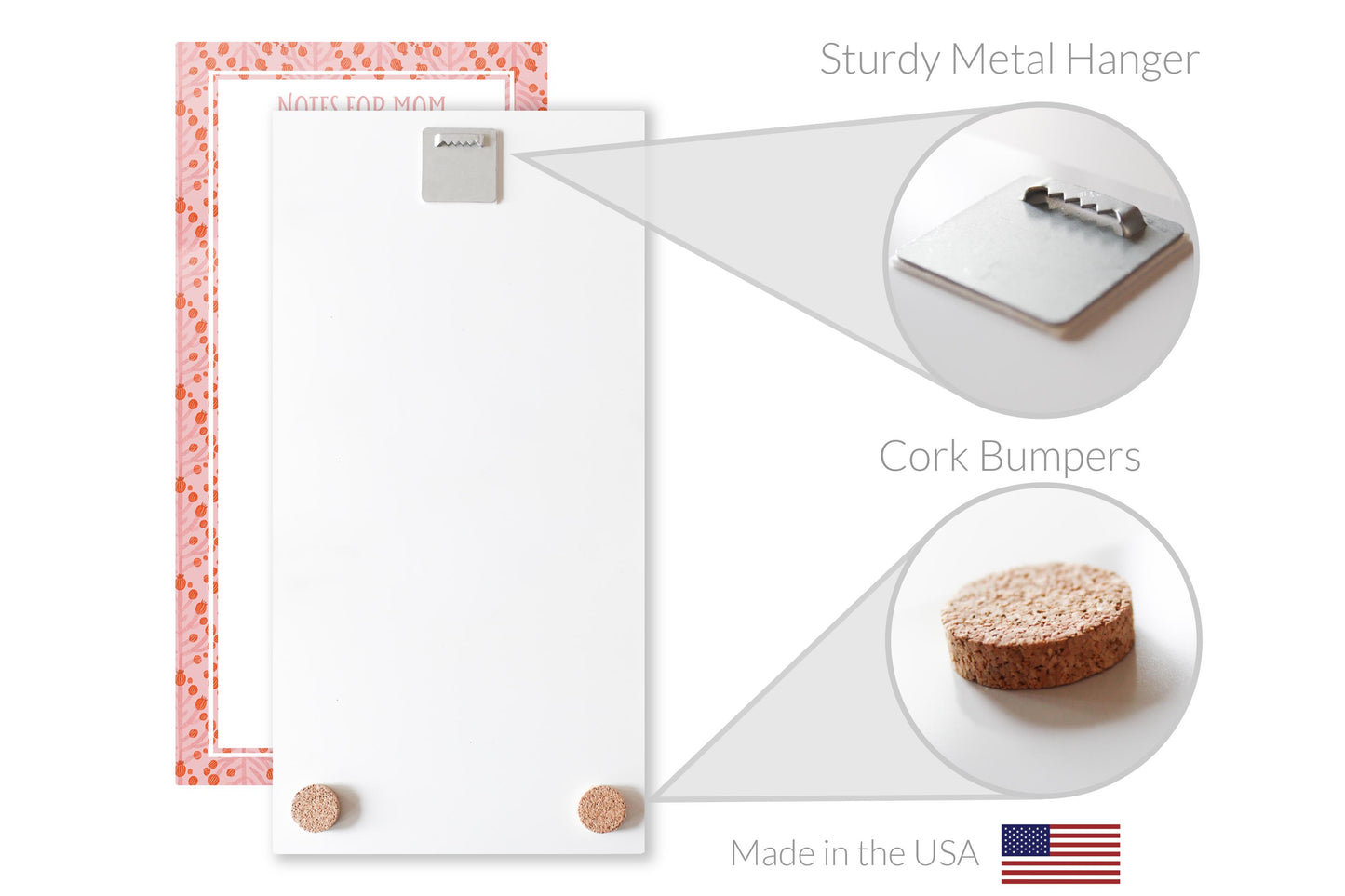 8x16 Glass Dry Erase-Pretty Things Notes For Mom