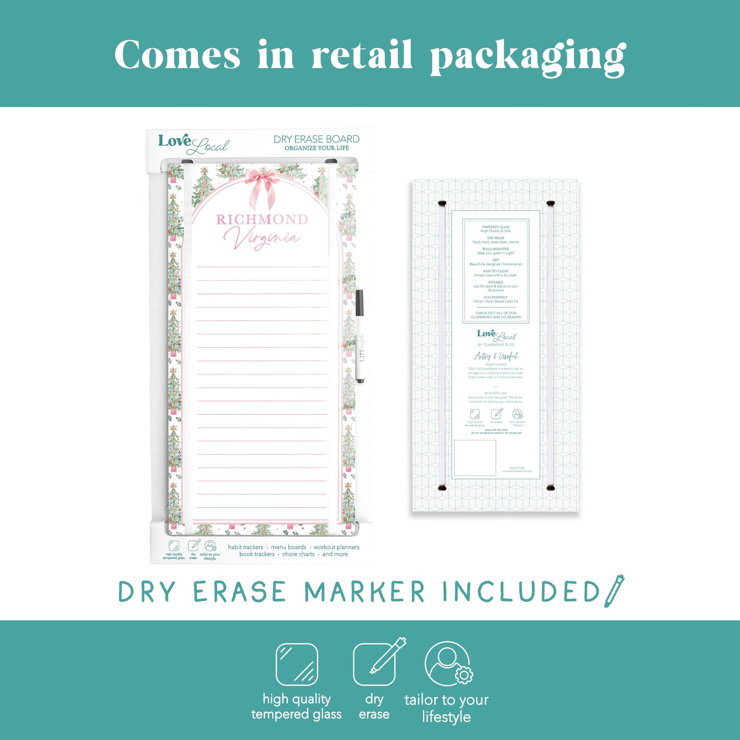 8x16 Glass Dry Erase-Love+Local Blush & Baubles - A Grand Millennial Christmas -5