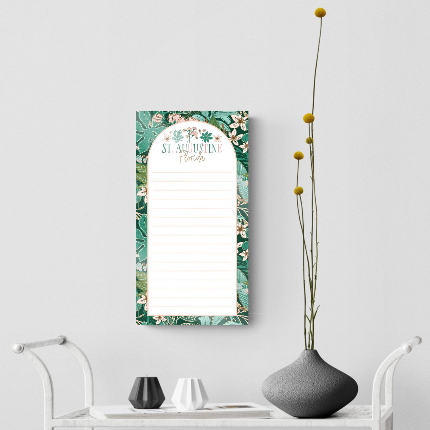 8x16 Glass Dry Erase-Love+Local Lush Tropics -3