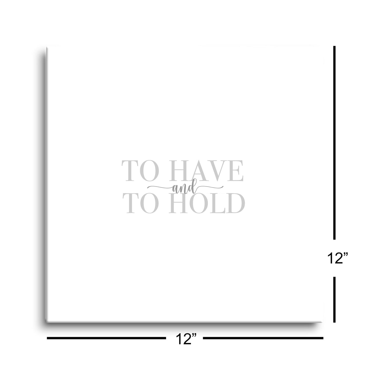 12x12 Glass Dry Erase-To Have & To Hold Grey