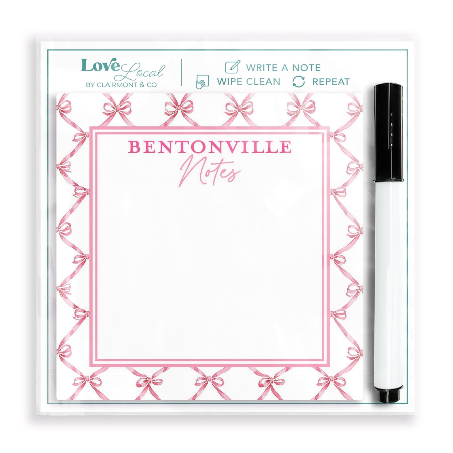 4x4 Clear Reminder Love Local-Love+Local Blush & Baubles - A Grand Millennial Christmas -0