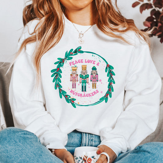 Confetti Nutcracker Graphic Sweatshirt | Peace Love Nutcrackers