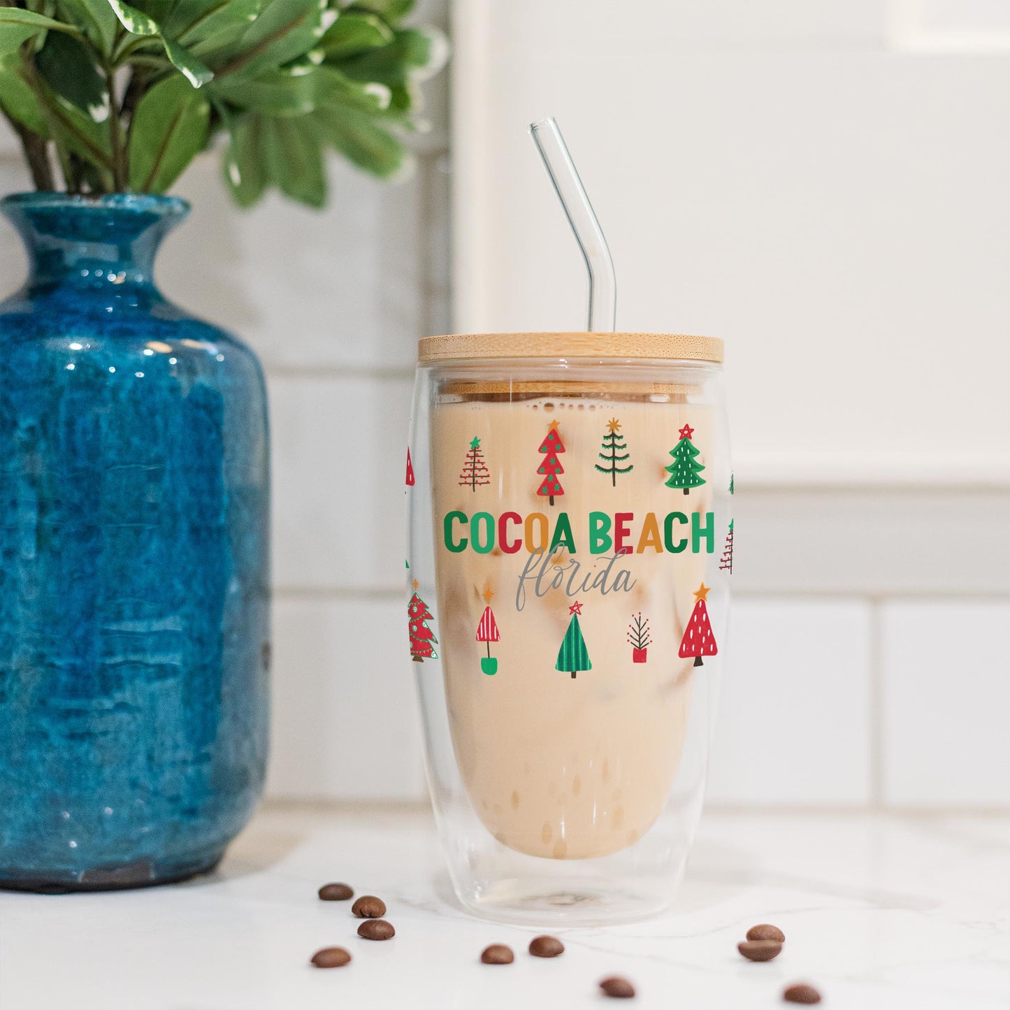 16oz Double Insulated Glass Tumbler-L+L Whimsy Wonderland Traditional -4