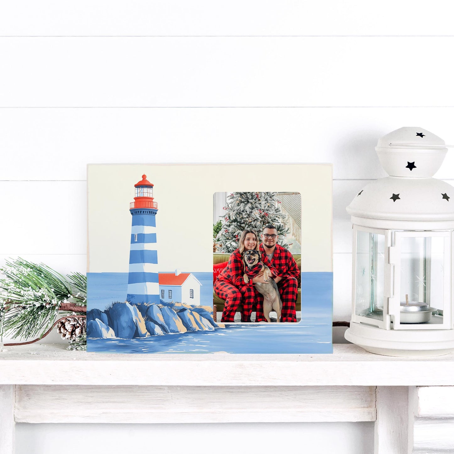 Lily Frame Horizontal-New England Tides Lighthouse -3