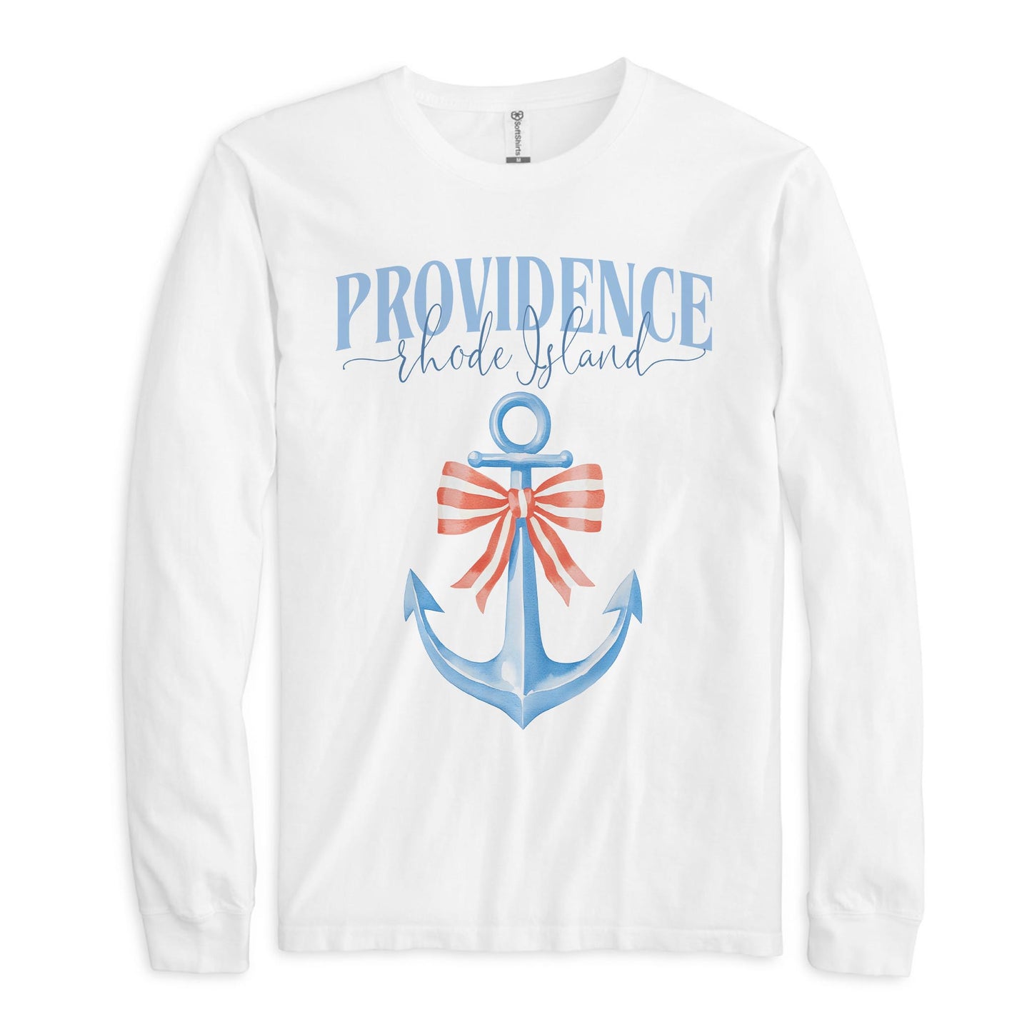 Long Sleeve T-Shirt White-Love+Local New England Tides -0