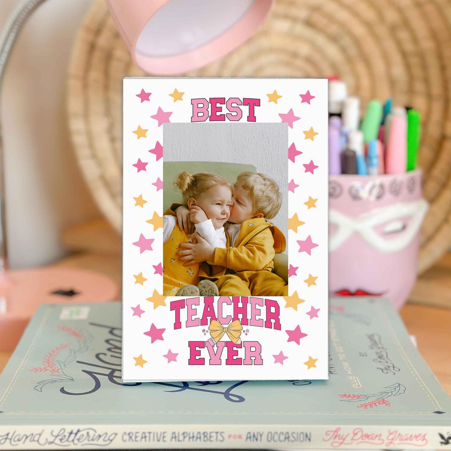 Mini Frame-Classroom Coquette Best Teacher Ever -1