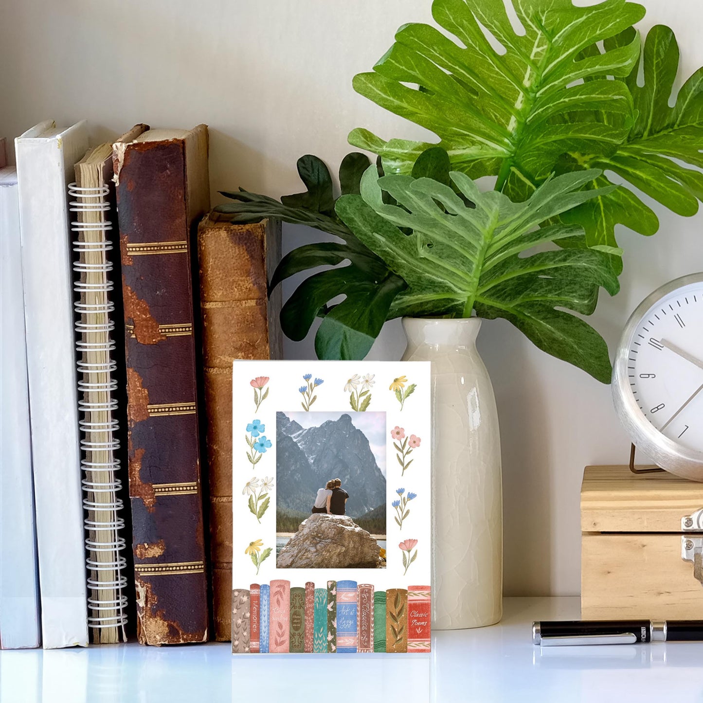 Mini Frame-Pretty Little Chapters Row of Books -3