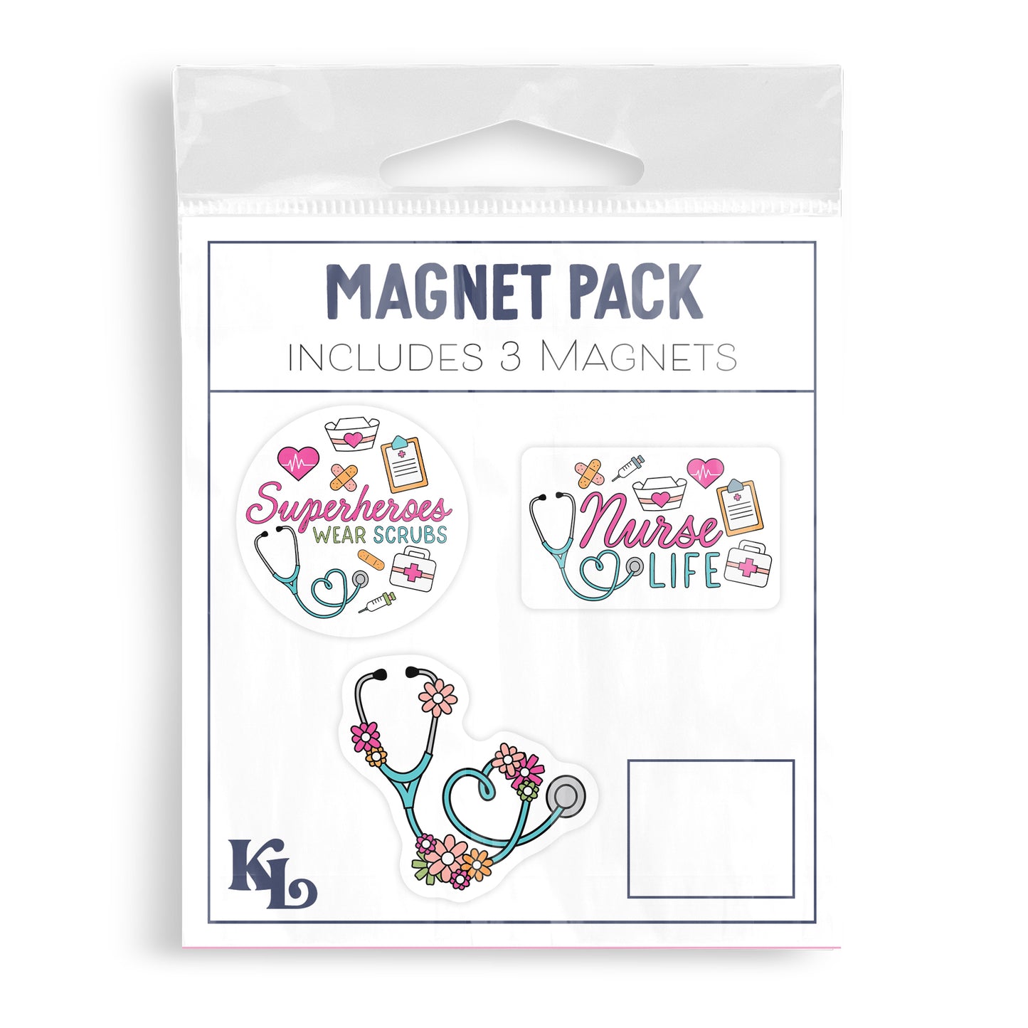Vinyl Magnet 3-Pack Nurse Collection