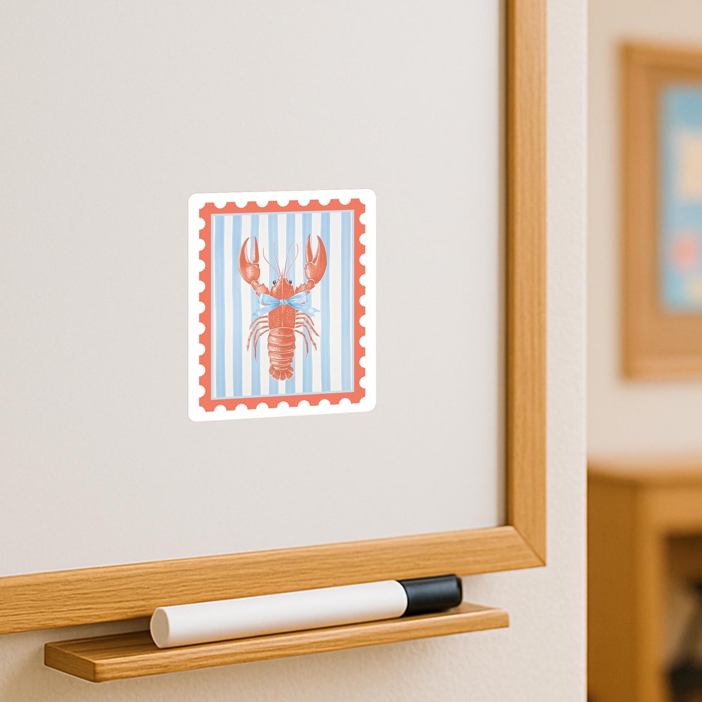 Vinyl Magnet-New England Tides Lobster Stamp -3