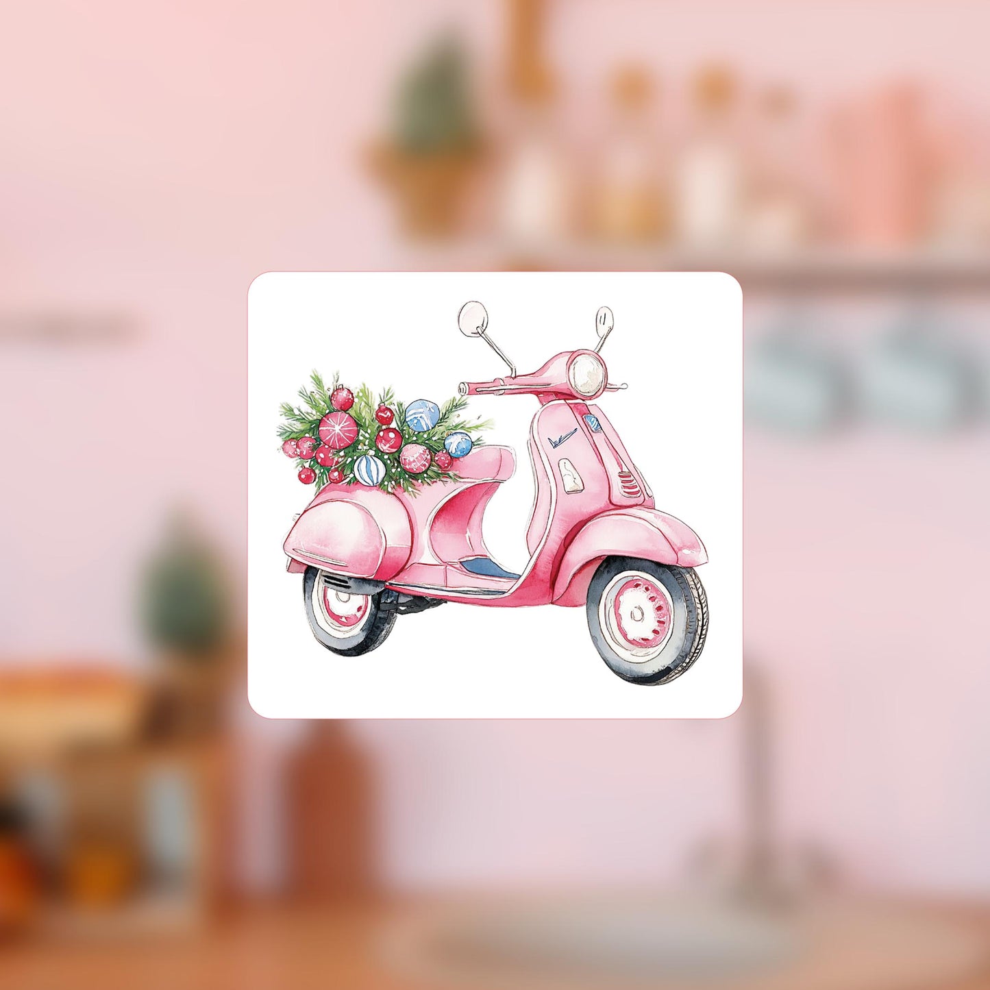 Vinyl Magnet-Blush & Baubles - A Grand Millennial Christmas Moped -4