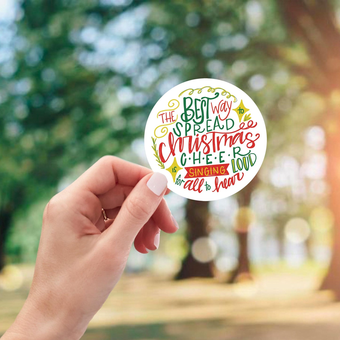 Vinyl Magnet-Best Way To Spread Christmas Cheer