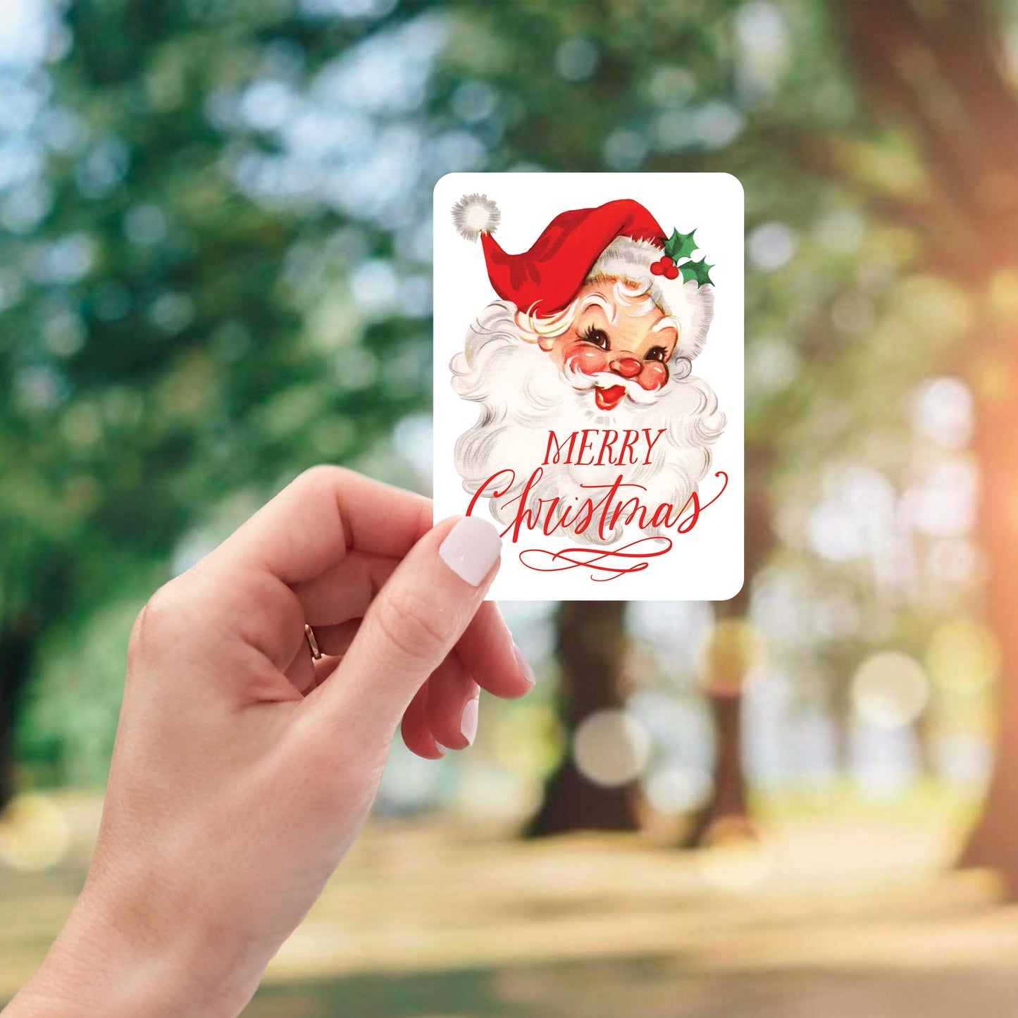 Vinyl Magnet-Classic Santa