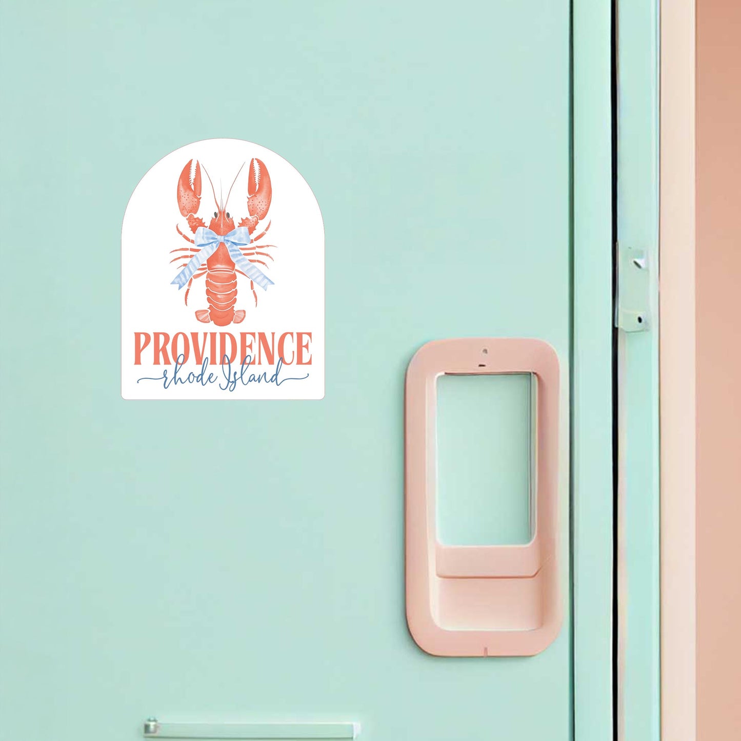 Vinyl Magnet-Love+Local New England Tides Lobster -1