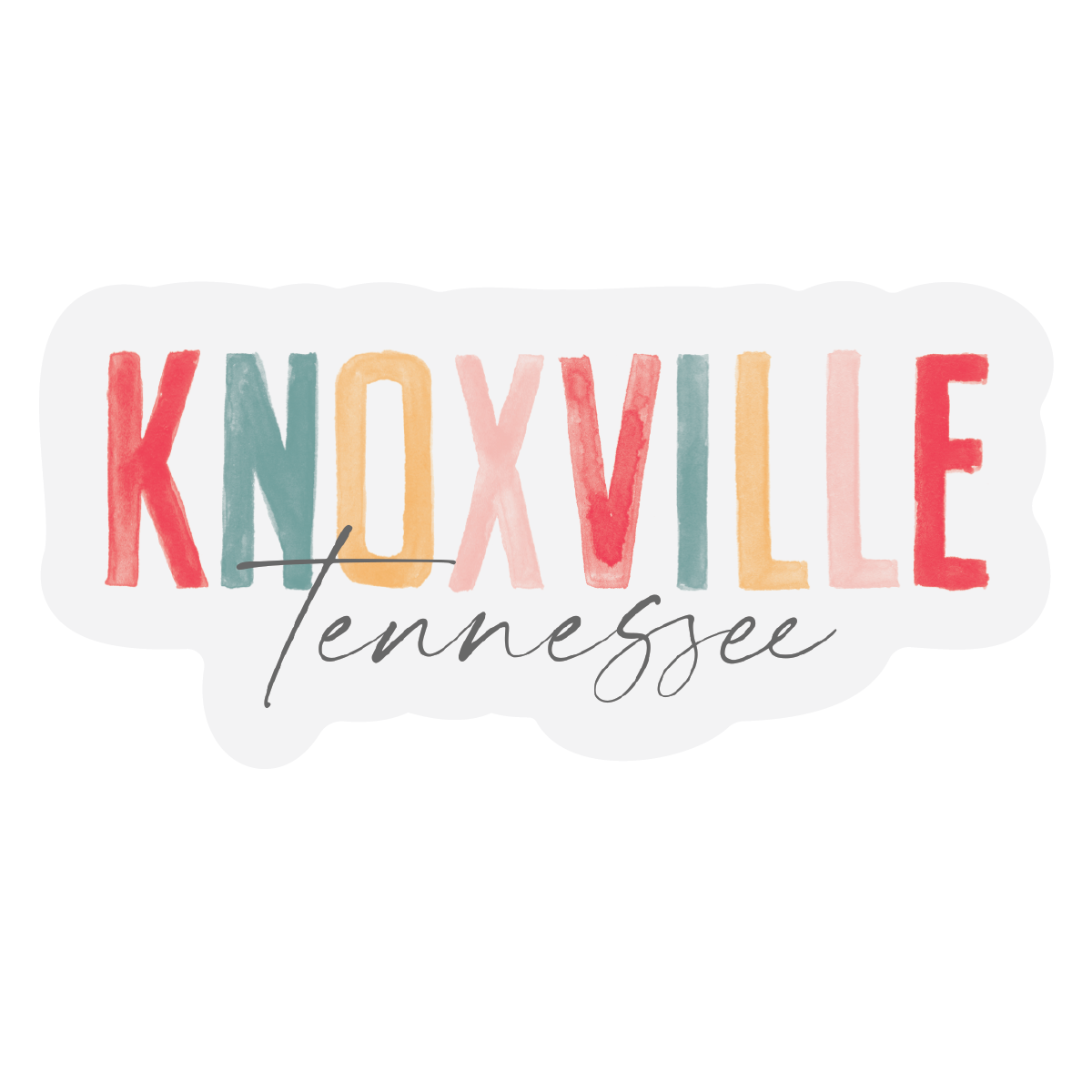 Watercolor City Vinyl Magnet