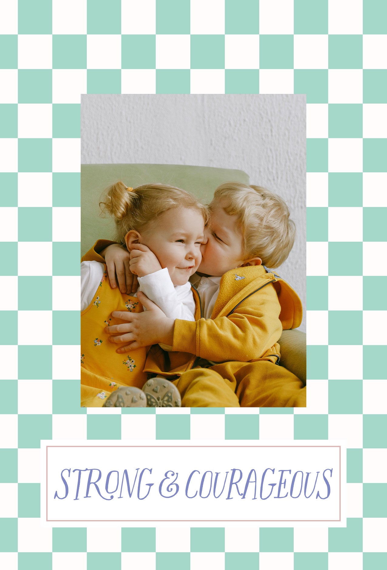 Fearless Faith Photo Frame - Strong and Courageous