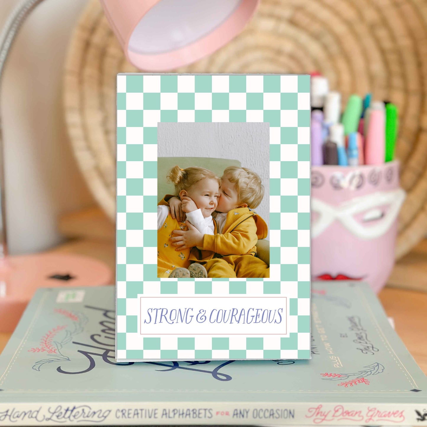 Fearless Faith Photo Frame - Strong and Courageous