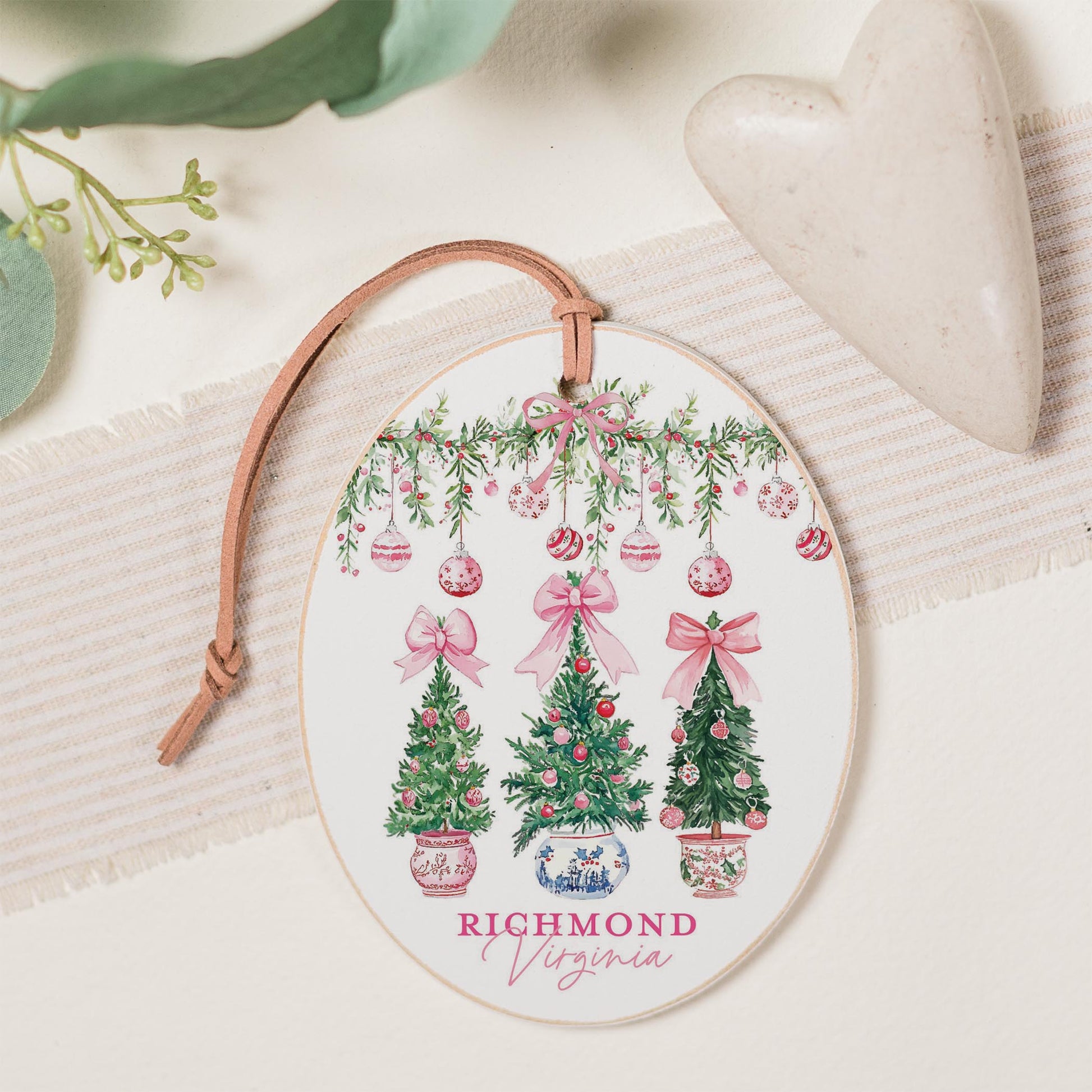 Oval Ornament-Love+Local Blush & Baubles - A Grand Millennial Christmas -0