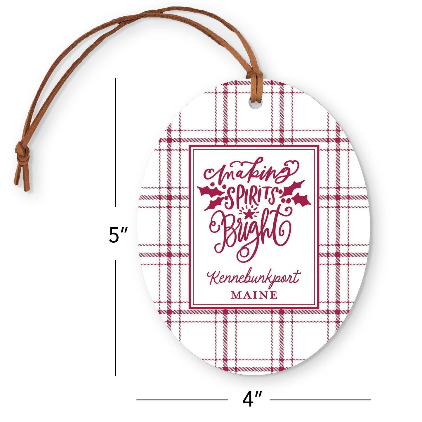 Oval Ornament-Love + Local Winterberry -3