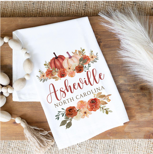 Love+Local Cotton Tea Towel | Fall & Harvest Pumpkins