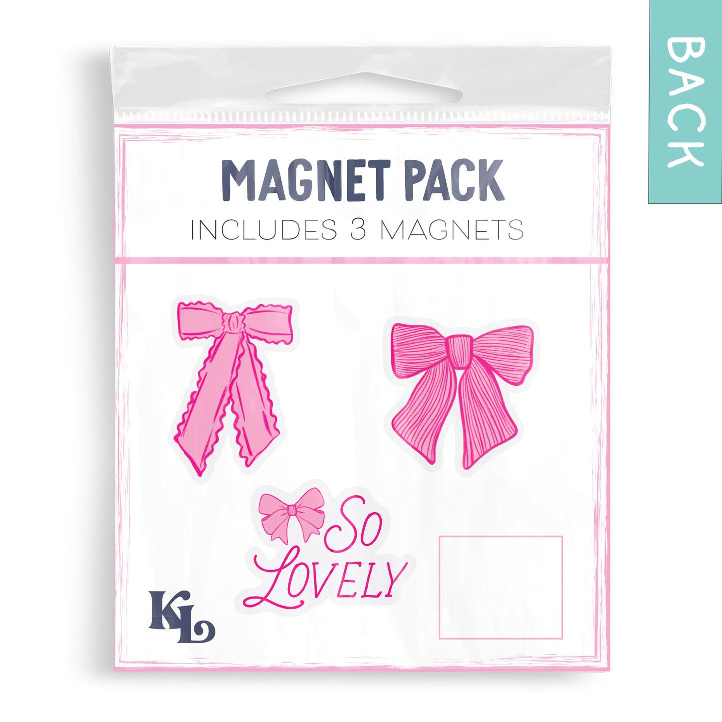 Preppy Bows Magnet Pre-Pack | Pink Preppy Bows