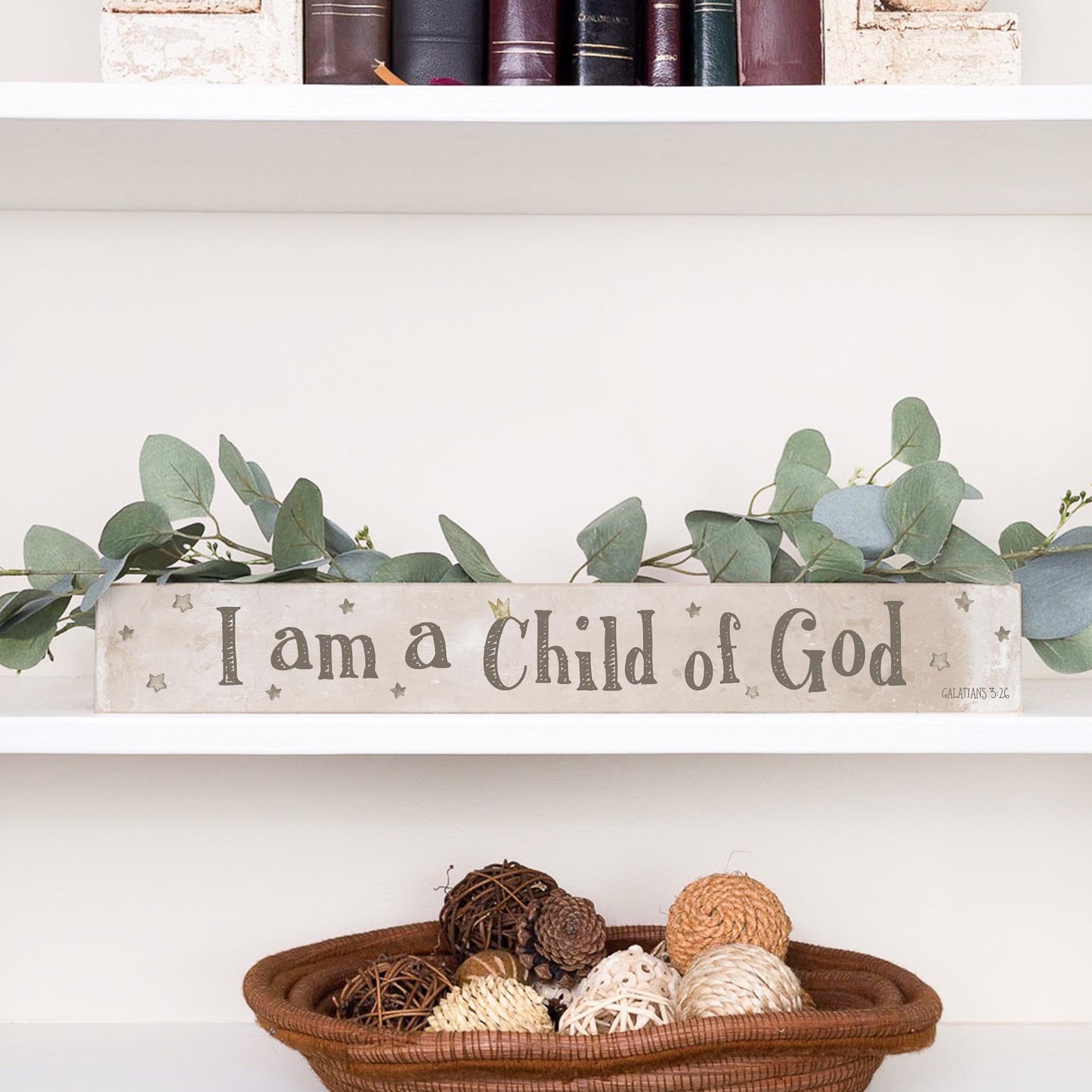 2.5x18 Studio Sign-I Am A Child Of God Painted Background