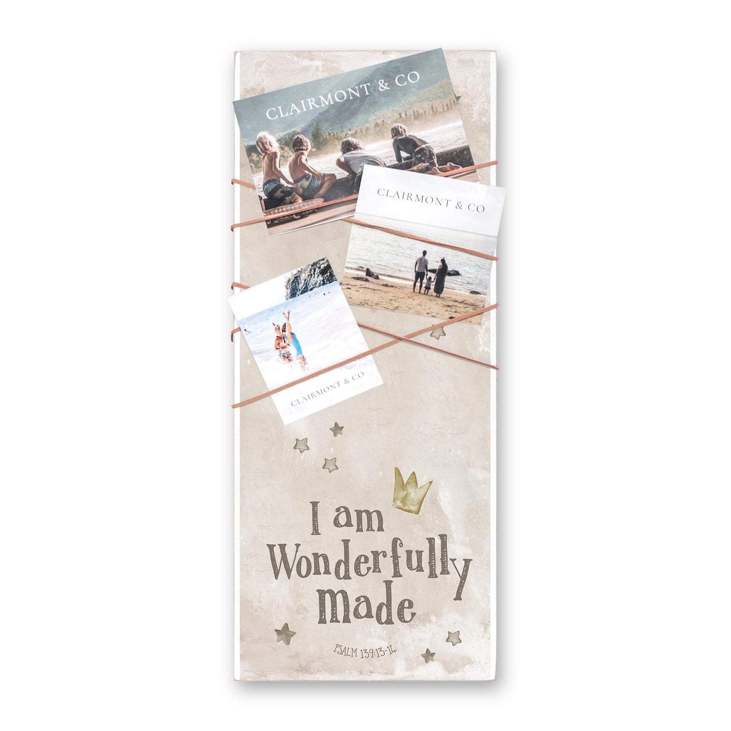 7x18 Photo Wrap Sign-I Am Wonderfully Made Painted Background