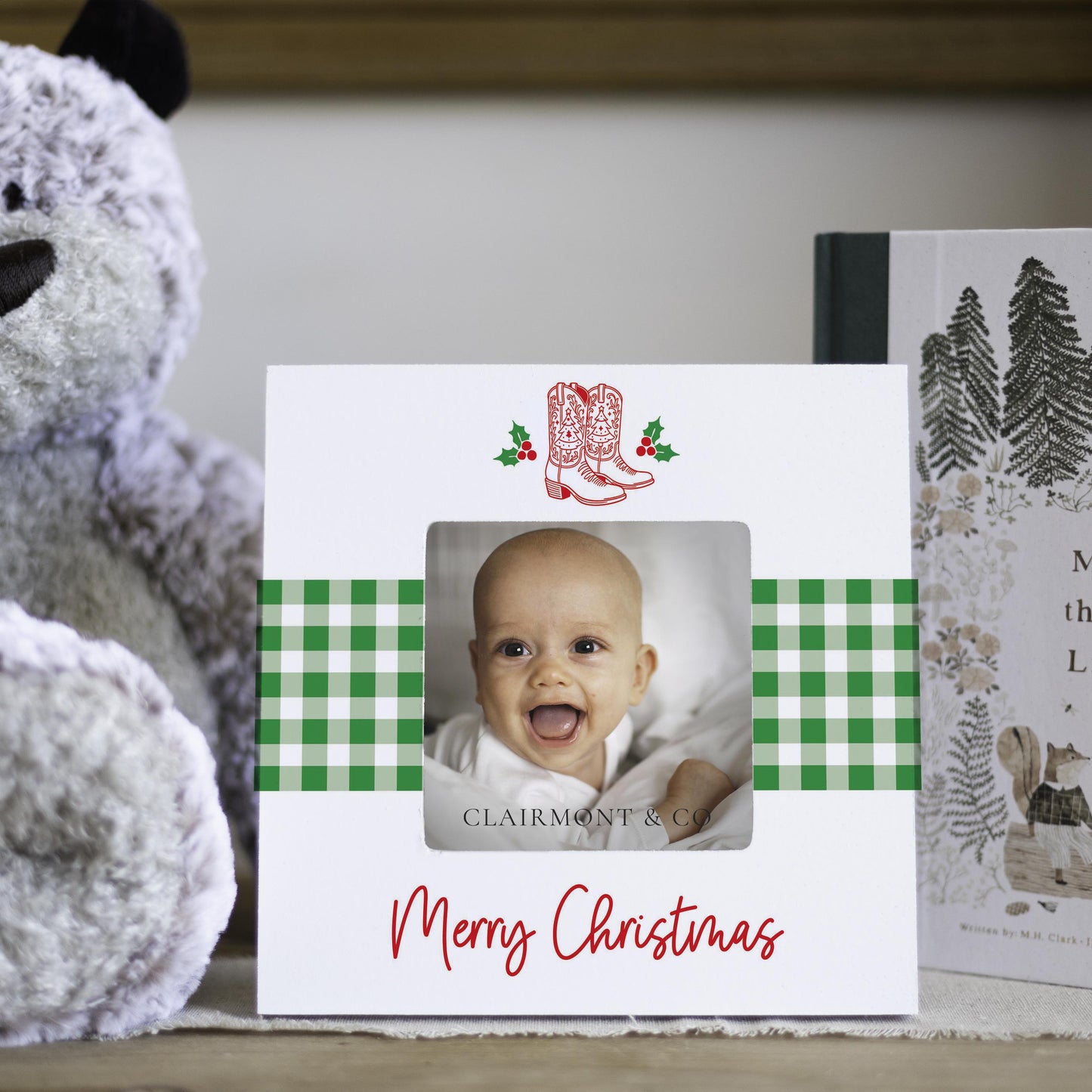 Simply Square Frame-Western Christmas -4