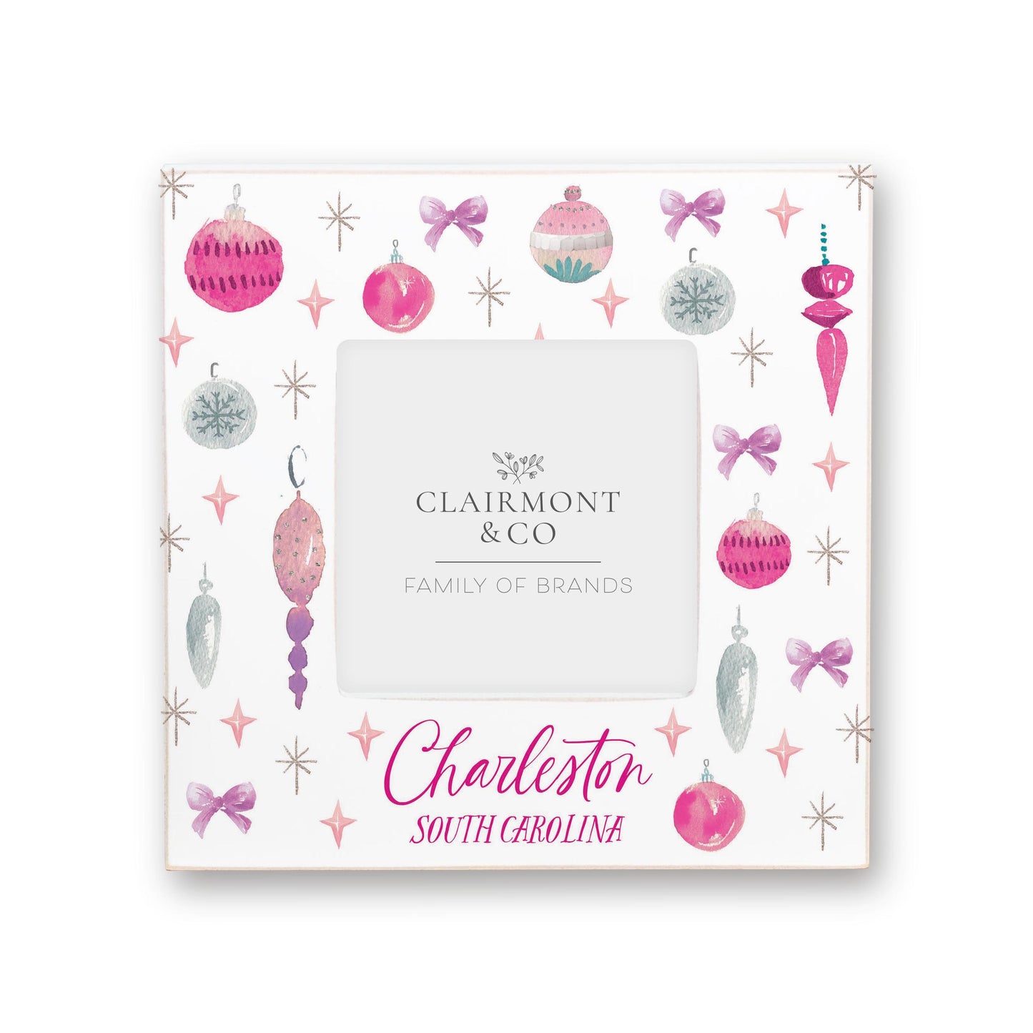 Simply Square Frame-Watercolor Sugar Plum Ornaments -0