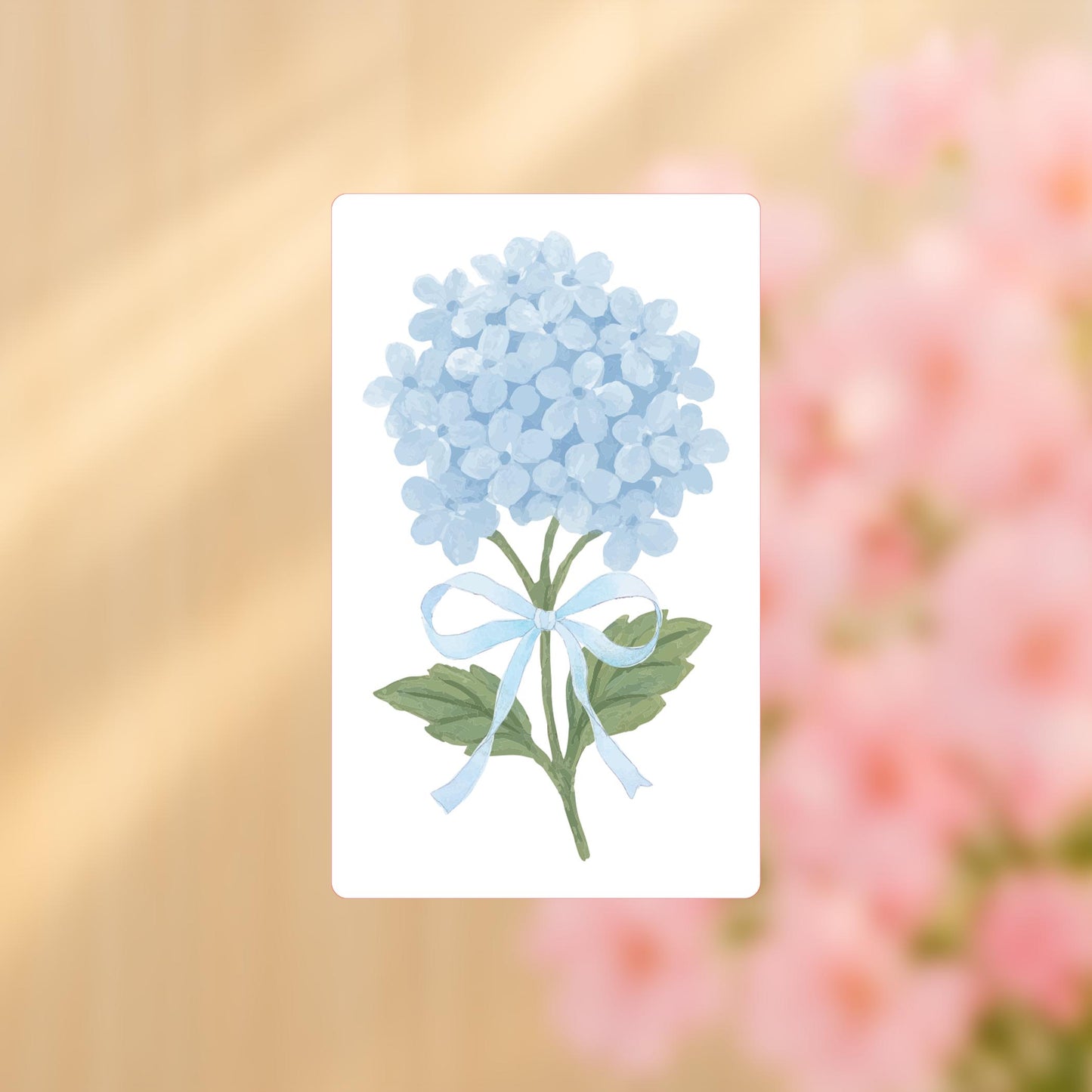 Vinyl Sticker-Hydrangea Cottage Blue -4