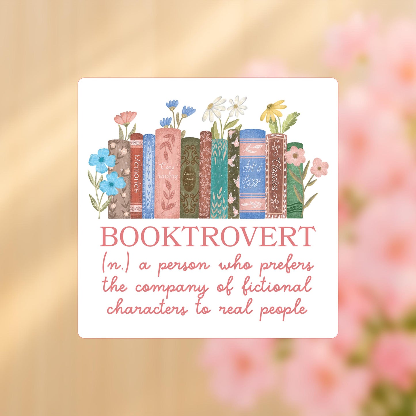 Vinyl Sticker-Pretty Little Chapters Booktrovert Definition -4