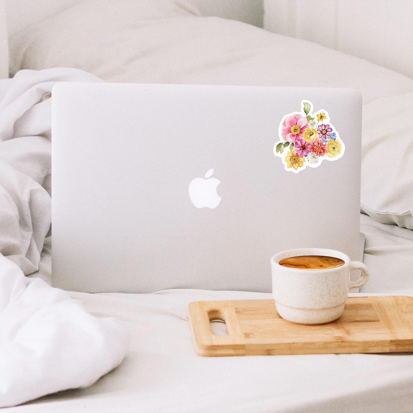 Vinyl Sticker-Fantasy Garden Floral Bunch 2 -1