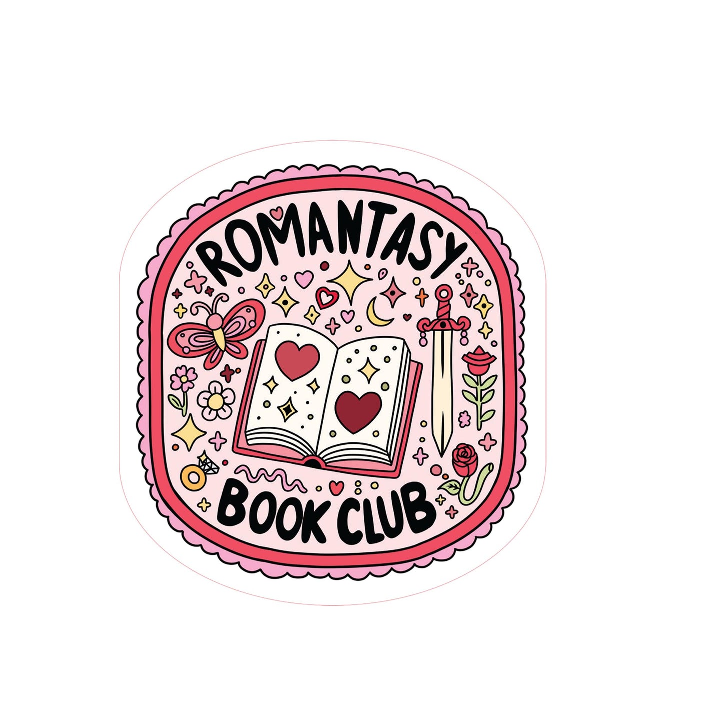 Vinyl Sticker-Romantasy Book Club -3