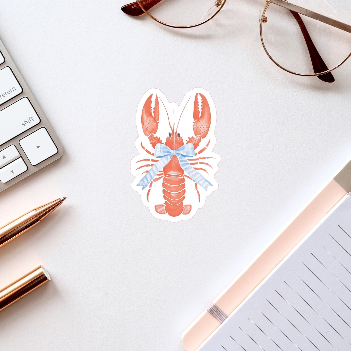 Vinyl Sticker-New England Tides Lobster -2