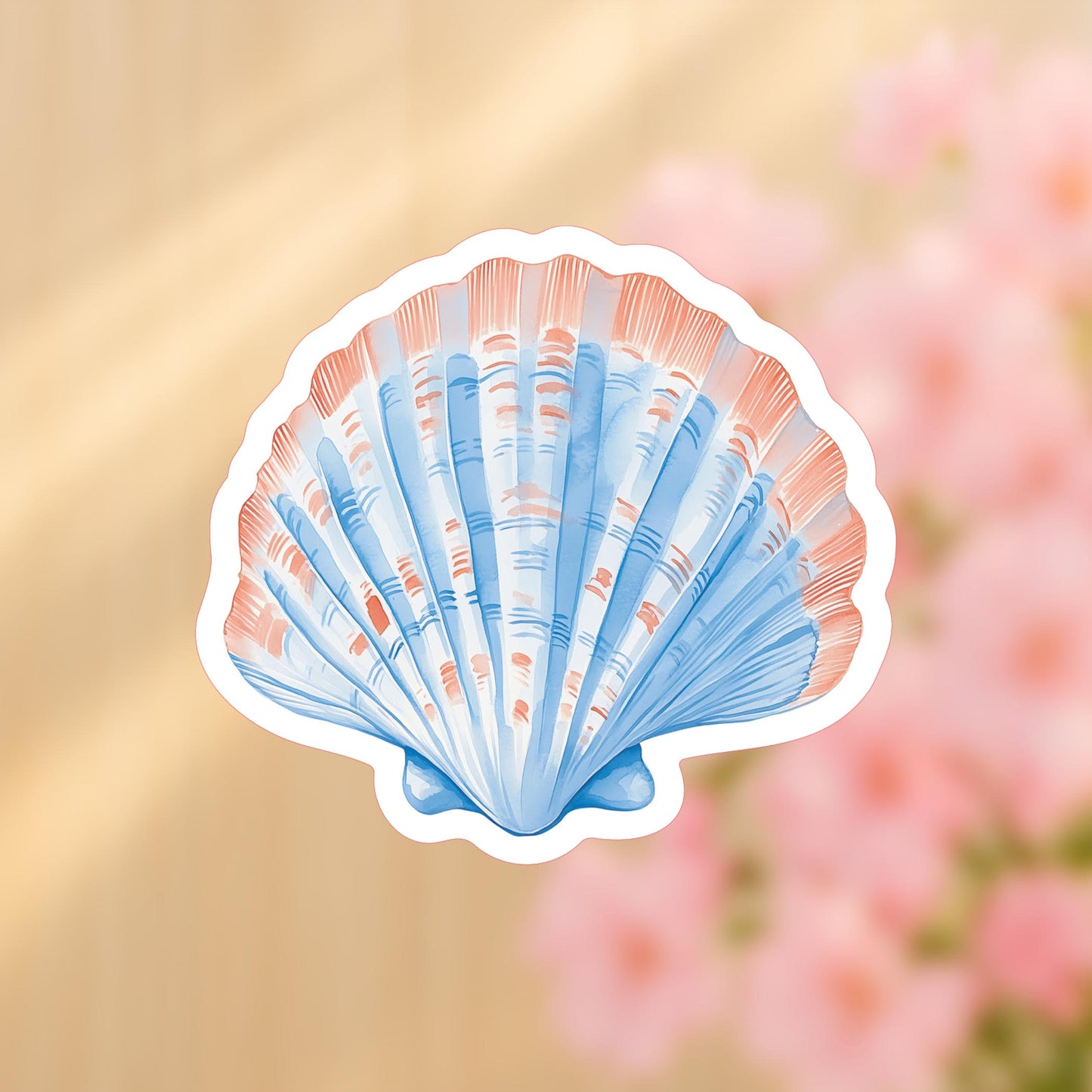 Vinyl Sticker-New England Tides Shell -4