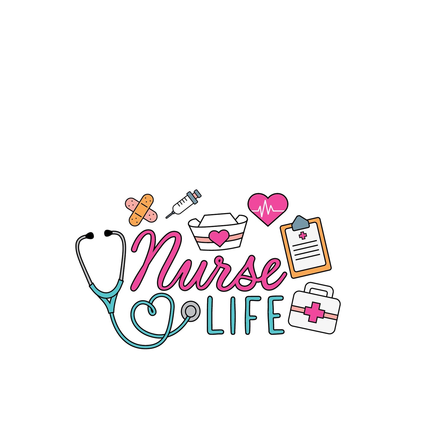 Vinyl Sticker-Nurse Life