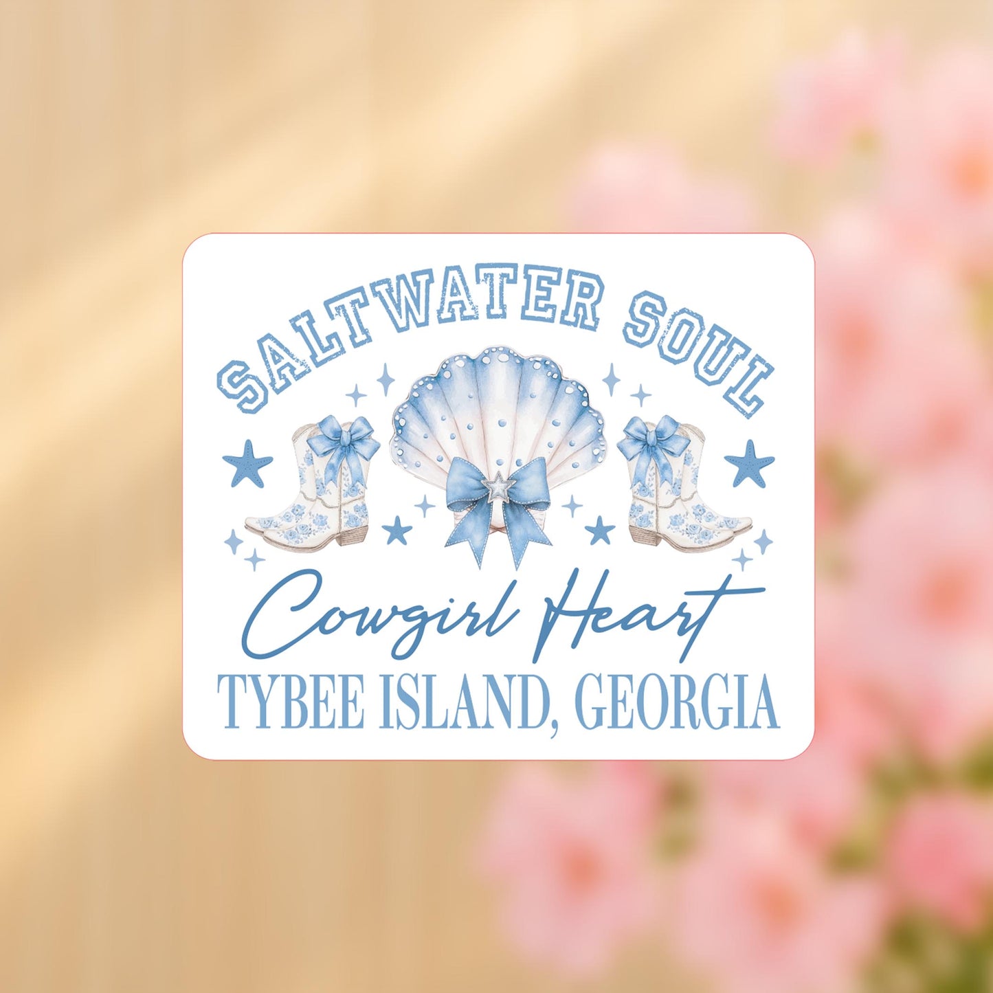 Vinyl Sticker-Love+Local Coastal Cowgirl -4